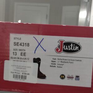 Justin boots